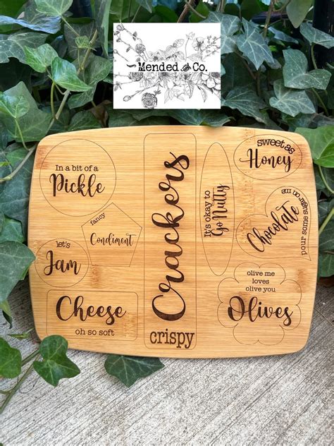 Build Your Own Charcuterie Boards Svg For Glowforge Svg File Etsy