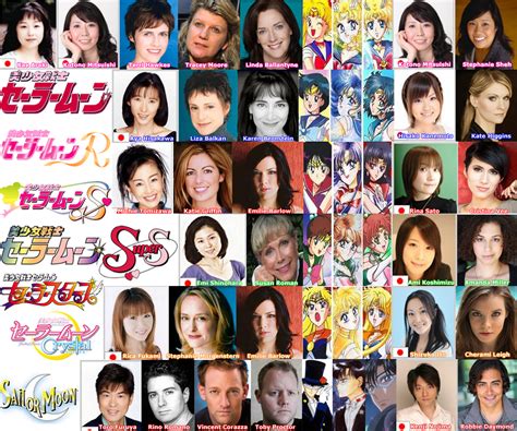The Many Voice Actors Of Sailor Moon And Sailor Moon Crystal Sailor