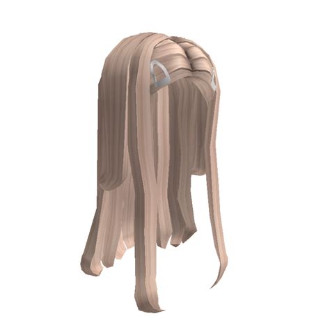 Long Blonde Hair With Clips Roblox Wiki Fandom