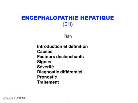 Encephalopathie Hepatique