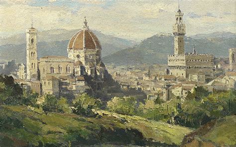 Hd Wallpaper Artistic Painting Building Cathedral Florence Italy