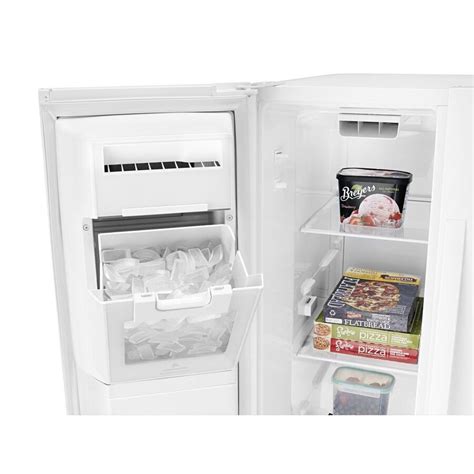 Shop Whirlpool 256 Cu Ft Side By Side Refrigerator With Ice Maker