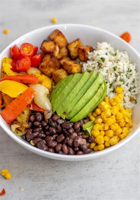 Tofu Burrito Bowl Nourished With Natalie