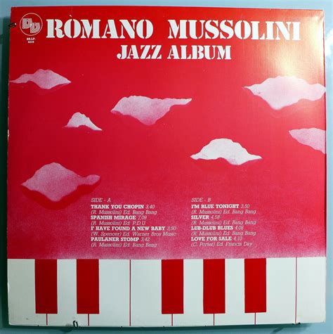 popsike.com - ROMANO MUSSOLINI JAZZ ALBUM RARE ORIG '82 ITALIAN-ONLY BB RECORDS PROMO LP MINT ...