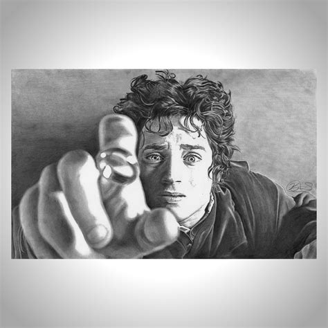 Frodo Baggins Fine Art Lord Of The Rings Artwork The One Etsy Australia