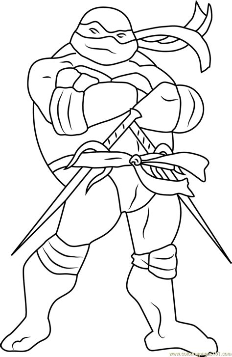 Ninja Turtles Coloring Pages Characters