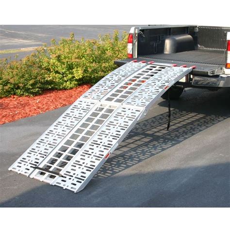 Aluminum Folding Arched Motorcycle Ramp 75 Long Discount Ramps