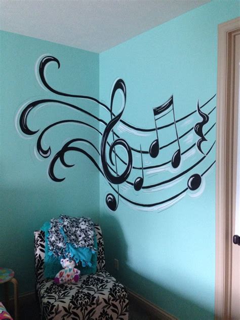 Very reasonably priced, this home audio system is ideal for your teenager's room or even your own bedroom. Musical notes theme | Music room decor, Music themed ...