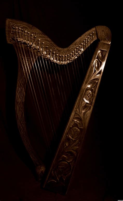 Beautiful Celtic Harp Irish Music Instrument Photography Celtic