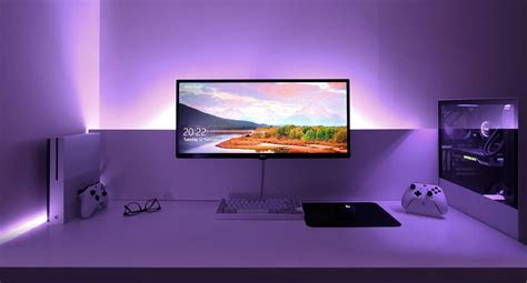 Black White And Purple Pcgameaccessories Gaming Room