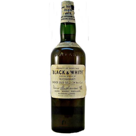 Black And White 1950s Blended Scotch Whisky