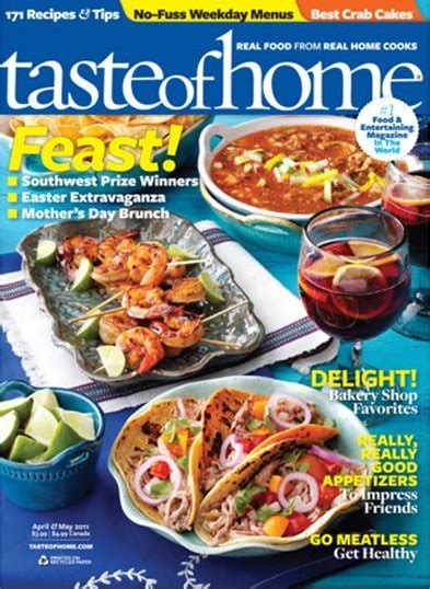 Taste Of Home Magazine Just 499 A Year