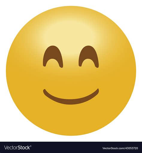 Happy Smile Emoji Emoticon Icon Royalty Free Vector Image