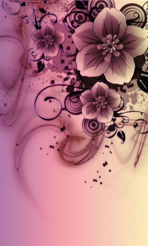 Download 480x800 Pink Flowers Cell Phone Wallpaper Category Art