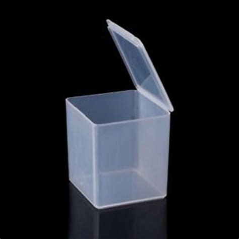 4 Size Small Square Clear Plastic Storage Box Storage Box For Jewelry