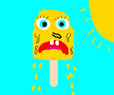 Sponge Man Ice Cone Drawception