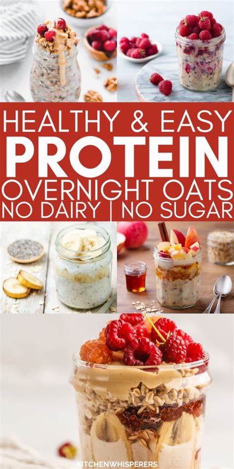 Easy And Healthy Protein Overnight Oats Recipes Kitchen Whisperers