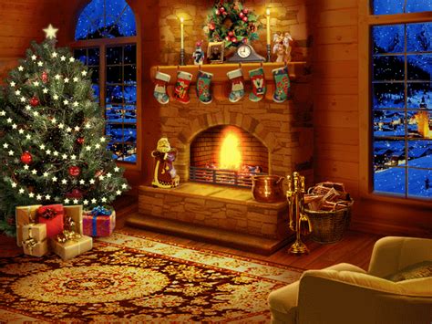 Christmas Fireplaces Animated S