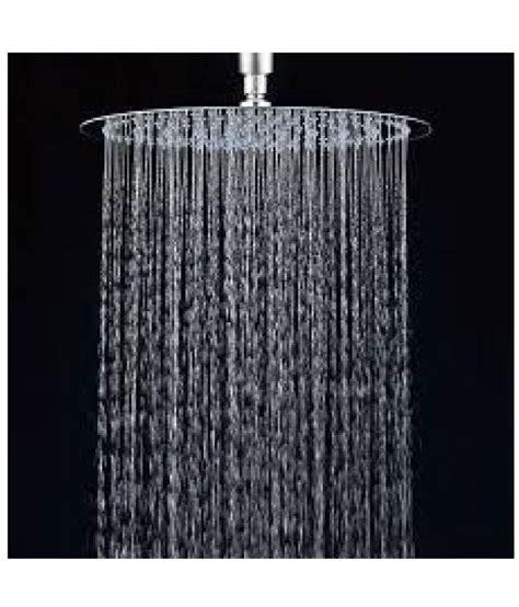Buy Hd Interio 4x4 Inches Ultra Slim Round Shape Shower Head With 9