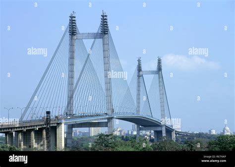 New Howrah Bridge Vidyasagar Setu On Hooghly River In Calcutta West