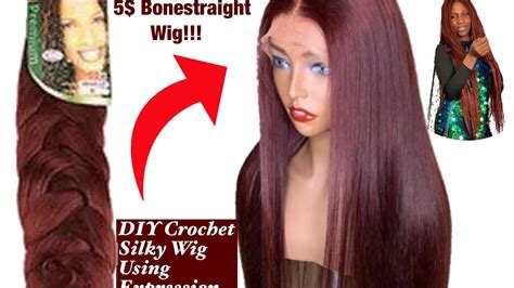 How To Diy 34 Inches Bone Straight Crochet Wig Using Expression Braid