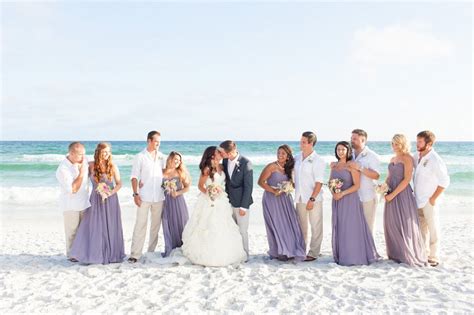 Justine and carlos' beautiful beach chic wedding in playa del carmen, photographed by mallory i've always admired the idea of a destination wedding by the beach. Purple and Gray Boho Chic Beach Wedding | Every Last Detail
