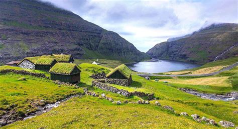 The Village Of Saskun On The Faroe Islands Viking Country From Tracy