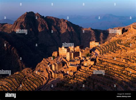 The Clifftop Village Of Shahara Up In The Haraz Mountains At Sunrise