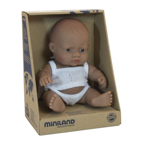 Miniland 21cm Baby Dolls Hispanic Boy