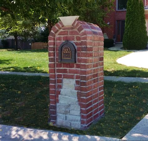 Custom Brick Mailbox Built In Plainfield Illinois By Mailbox Remedies