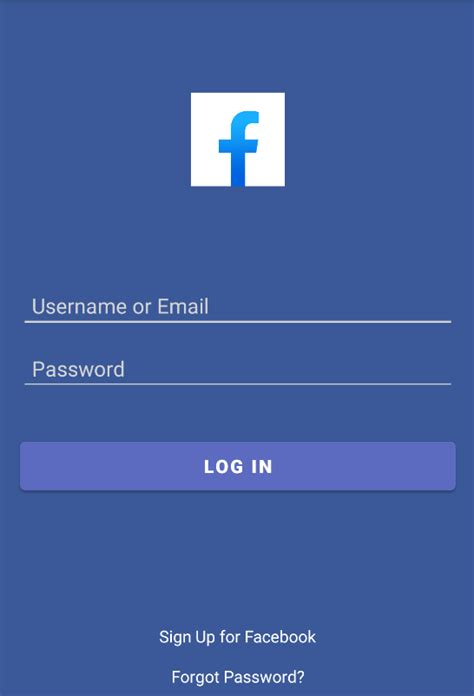 How To Create Facebook Login Ui Using Android Studio Geeksforgeeks