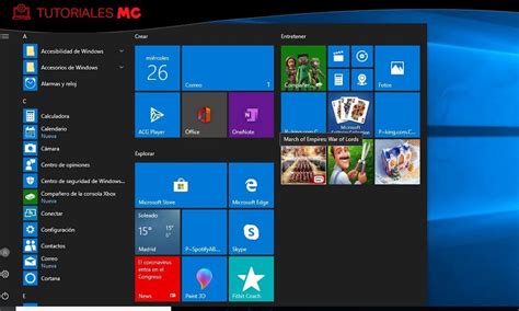 Solucionar problemas en Windows 10: Barra de tareas e inicio