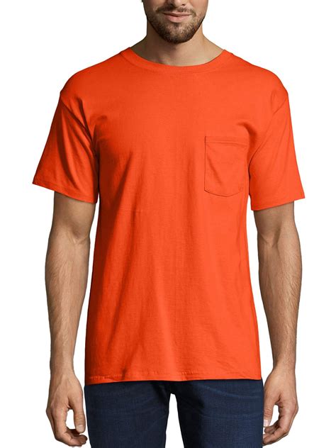 hanes men s premium beefy t short sleeve t shirt with pocket up to size 3xl