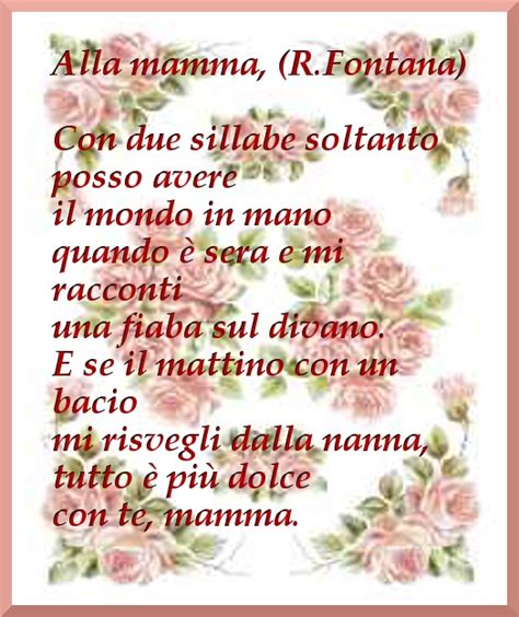 Poesia Per La Festa Della Mamma
