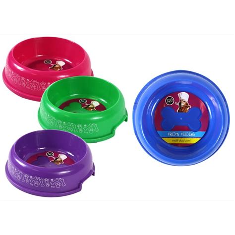 Round Plastic Dog Bowl