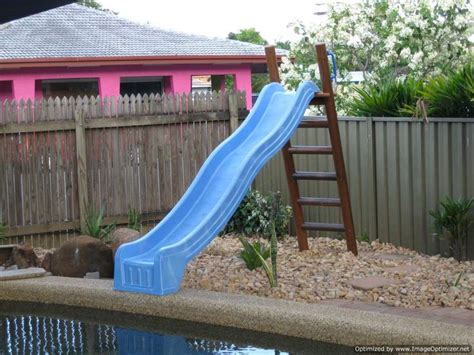 Complete Homemade Inground Pool Slide With Program Do It Yourself And