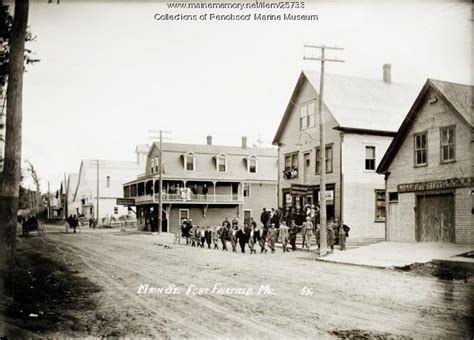 Main Street Fort Fairfield Ca 1915 Maine Memory Network
