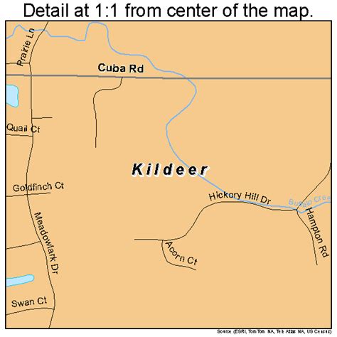 Kildeer Illinois Street Map 1739883