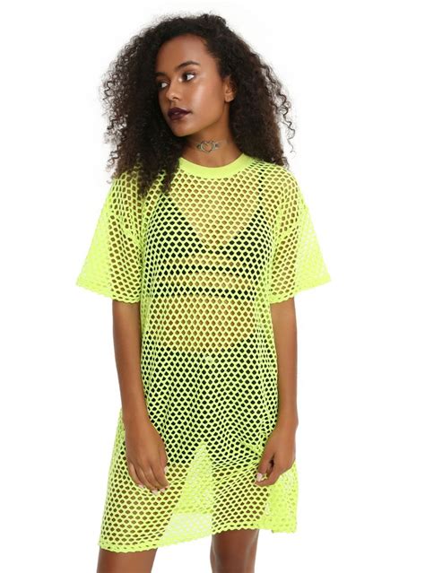 Neon Green Fishnet Dress Nothin But Fishnet And Were Loving It