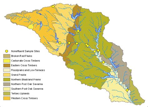 Figure B 6 The Ecoregions Of The Upper Trinity River Watershed Texas