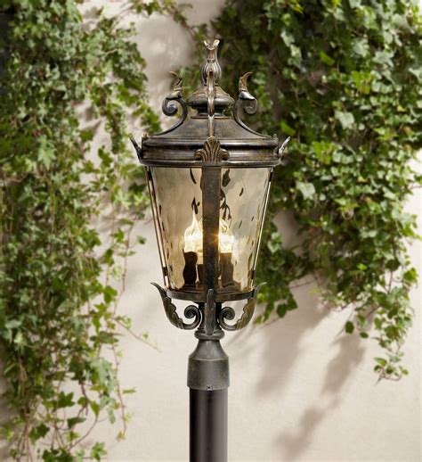 For your outdoor lamp post that might have had a globe shatter for a host of exotic reasons, we offer madison 89 4 globe outdoor lamp post in white modern outdoor lighting this 4 globe products & ideas best ideas. Outdoor Post Light Fixture Bronze 4 Light 25" Hammered ...