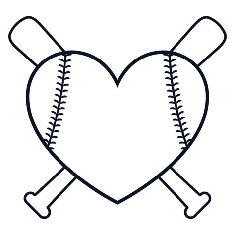 Baseball Heart Shaped Ball And Crossed Bats Monogram Free Svg File Svg Heart