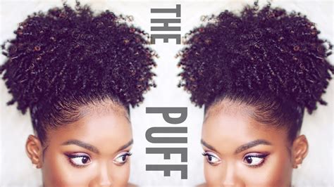 How To Puff Tutorial On Natural Hair Youtube
