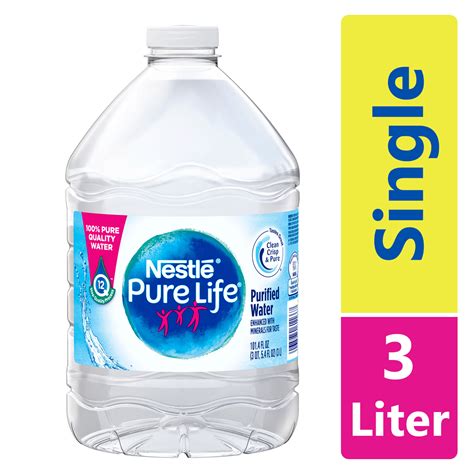 Nestle Pure Life Purified Water 1014 Fl Oz Plastic Bottled Water