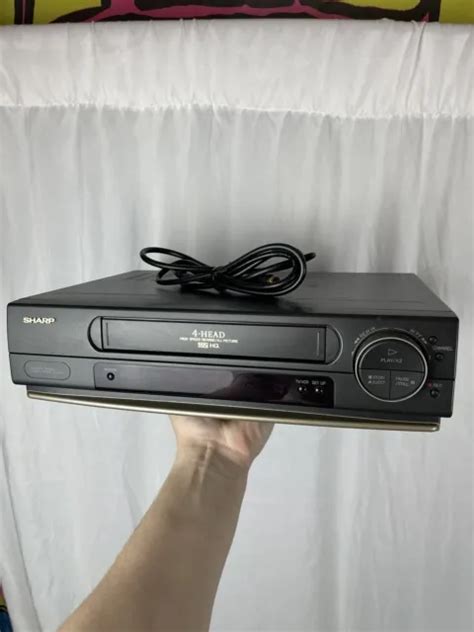 SHARP VC A523 4 HEAD Rapid Rewind VHS Player VCR Works Tested 18