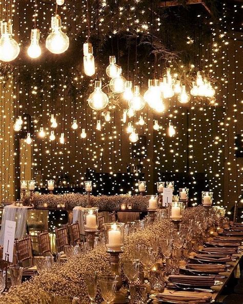 Wedding Lighting Ideas For Rustic Country Wedding Reception 4 Roses