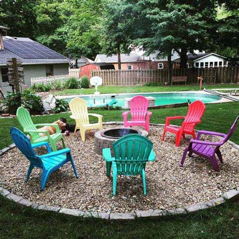 Build Round Firepit Area For Summer Nights Relaxing