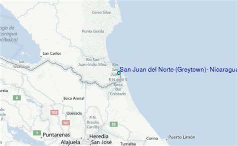 San Juan Del Norte Greytown Nicaragua Tide Station Location Guide