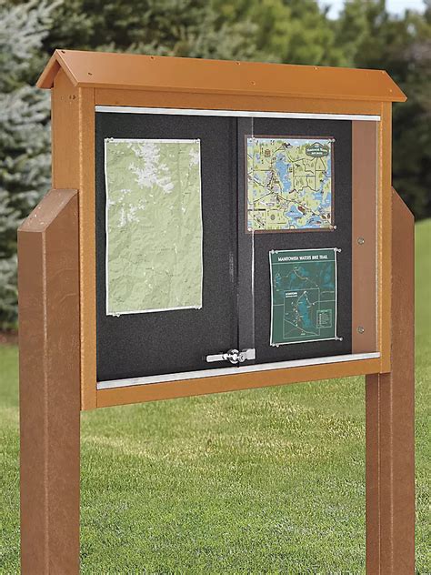 Outdoor Bulletin Boards Outdoor Message Board In Stock Ulineca