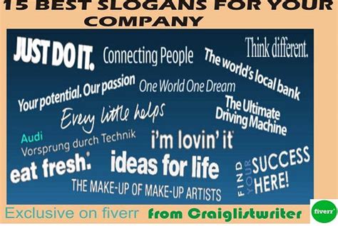 Create 10 Powerful Business Slogans Or Taglines For Your Company By